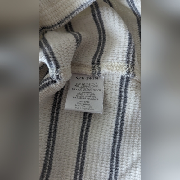 Set of 2 Faded Glory Men's Crew Neck Long Sleeve Thermal Henley Shirts Sz Small - Picture 5 of 11